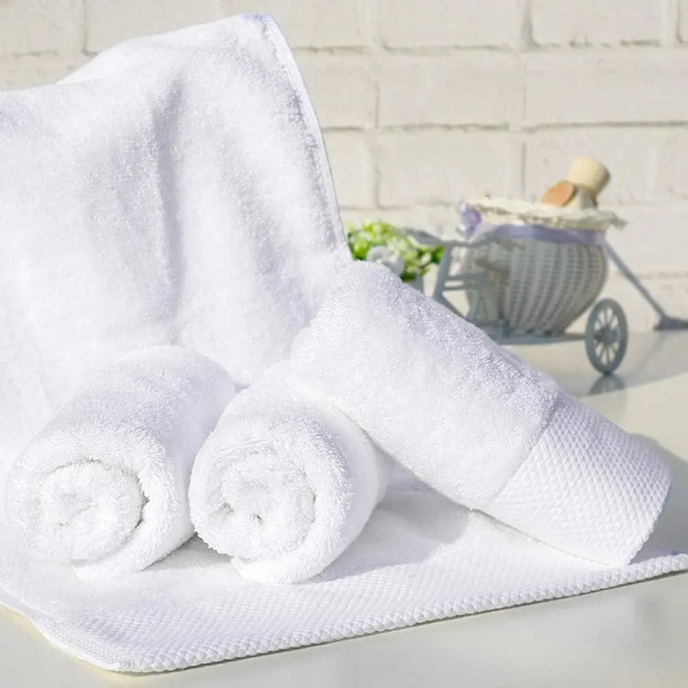 Custom 100% Cotton Bath Towel Set Luxurious Floral Embroidered Cotton Jacquard Design Soft And Highly Absorbent For Shower