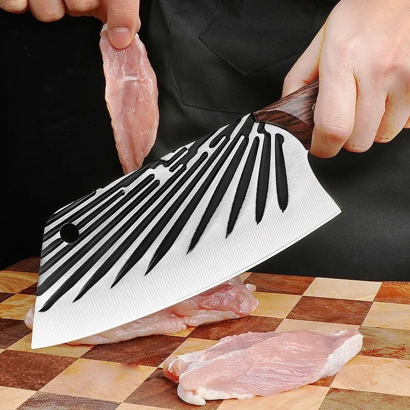 Yangjiang factory 7 inch cleaver knife/cutting knife 2pcs knife set easy to cut chicken duck fish