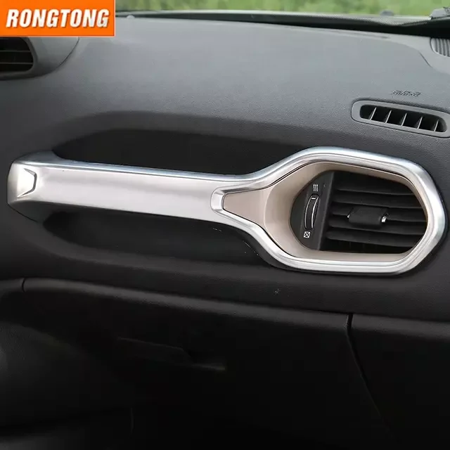 Interior Car Accessories Colorful ABS Co-pilot Seat Handle Decoration Cover circle for Jeep Renegade2016+