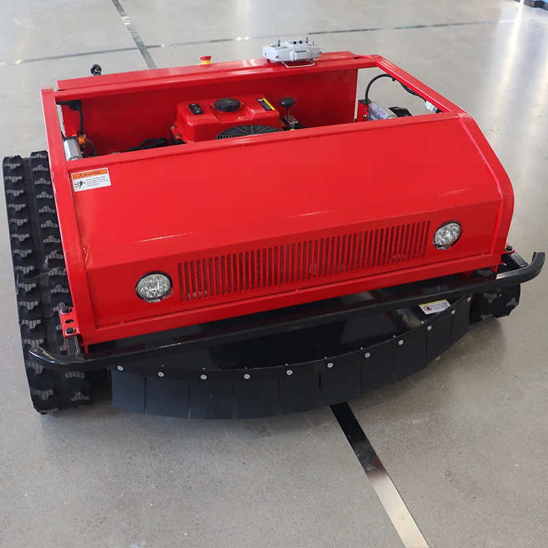 New style robotic remote control lawn mower best quality 1000 mm adjustable lift crawler lawn mower for agriculture