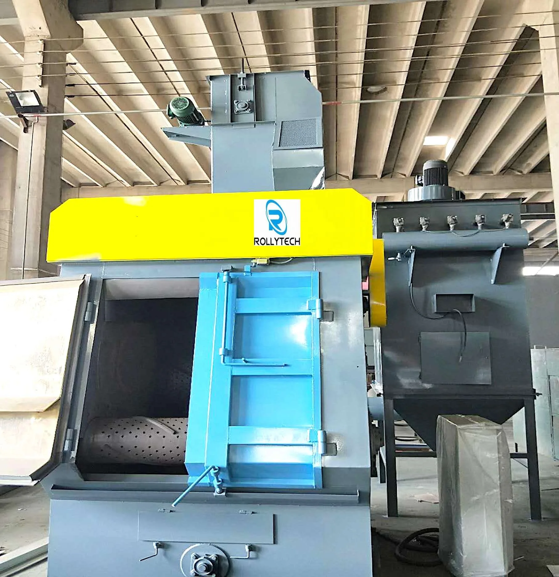 Brake Disc Barrel Type Shot Blasting Machine/Tilted Drum Type Shot Blasting Machine