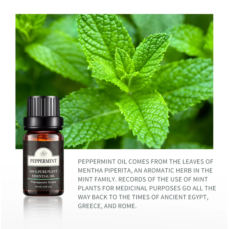 Peppermint essential oil new incense to purify the air Refreshing Organic Essential Oil 100% natural peppermint essential oil new