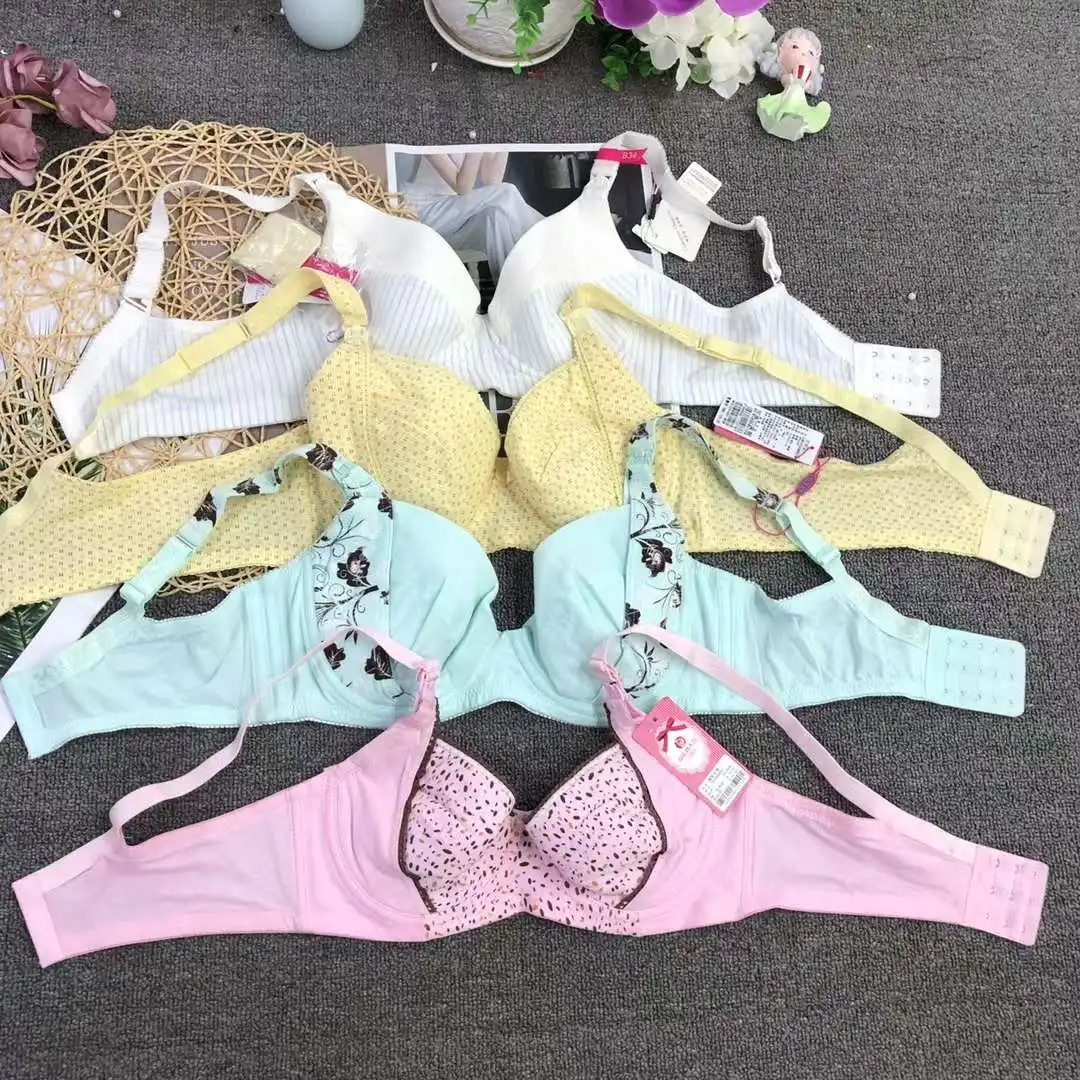 Low price mixed Nursing Bra Breast-Feeding Plus Size Padded thin cotton bra Baby Feeding Front open maternity Nursing sleep bra