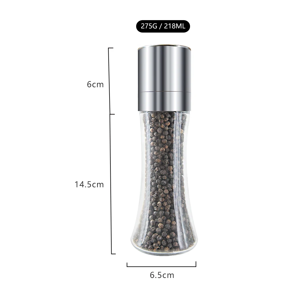 Kitchen Gadgets Stainless Steel Manual Salt and Pepper Mills