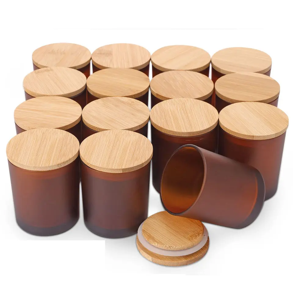 Frascos de velas de luxo frasco vidro vela Unique Glass Candle Jars Empty Glass Candle Jar