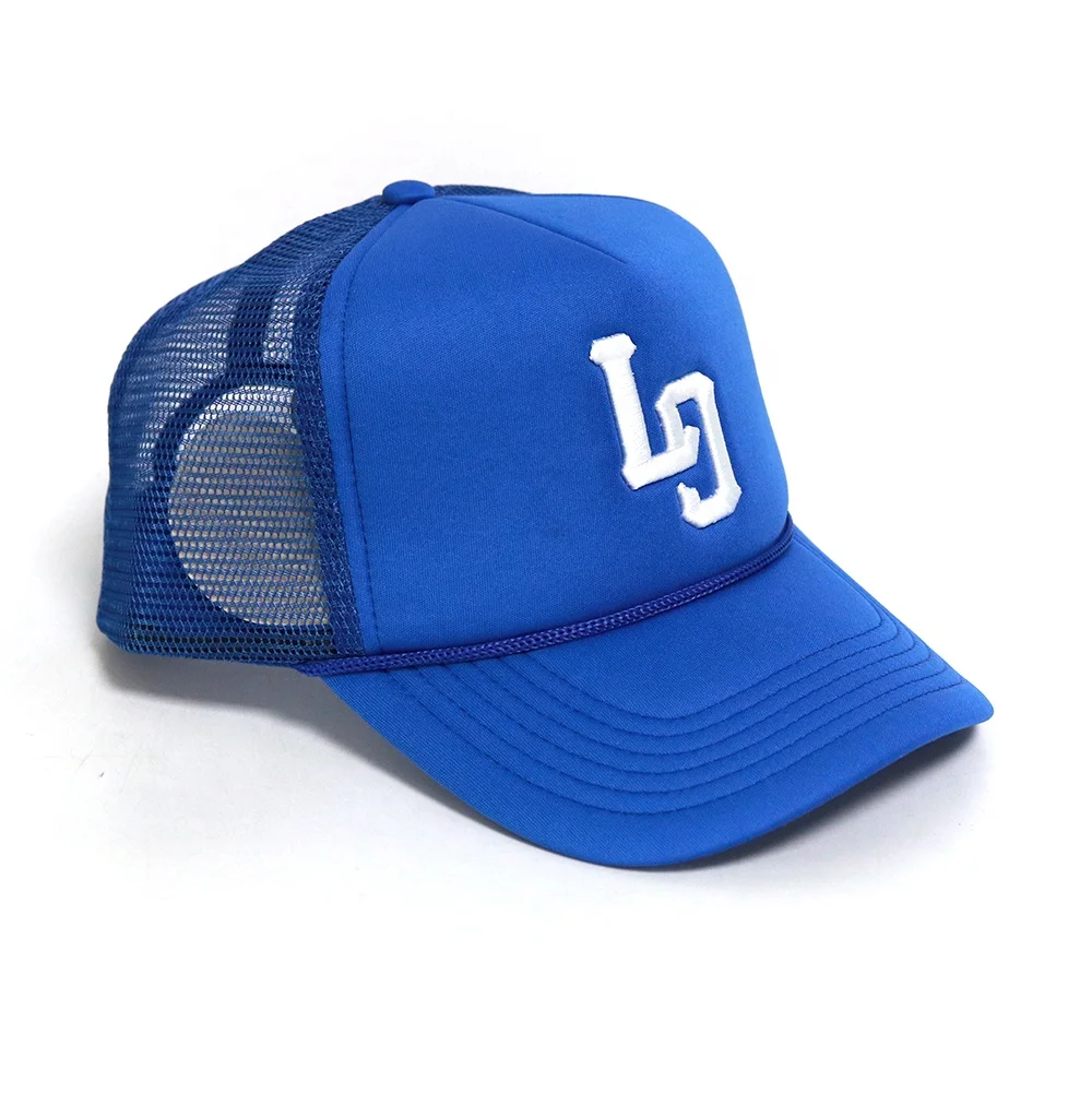 Best Quality Personality Trucker Hats,Custom 3d Logo Embroidery Caps,Dark Blue foam promotional Trucker Caps