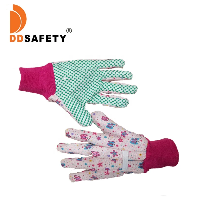 Перчатки из ПВХ в горошек Guantes Tela