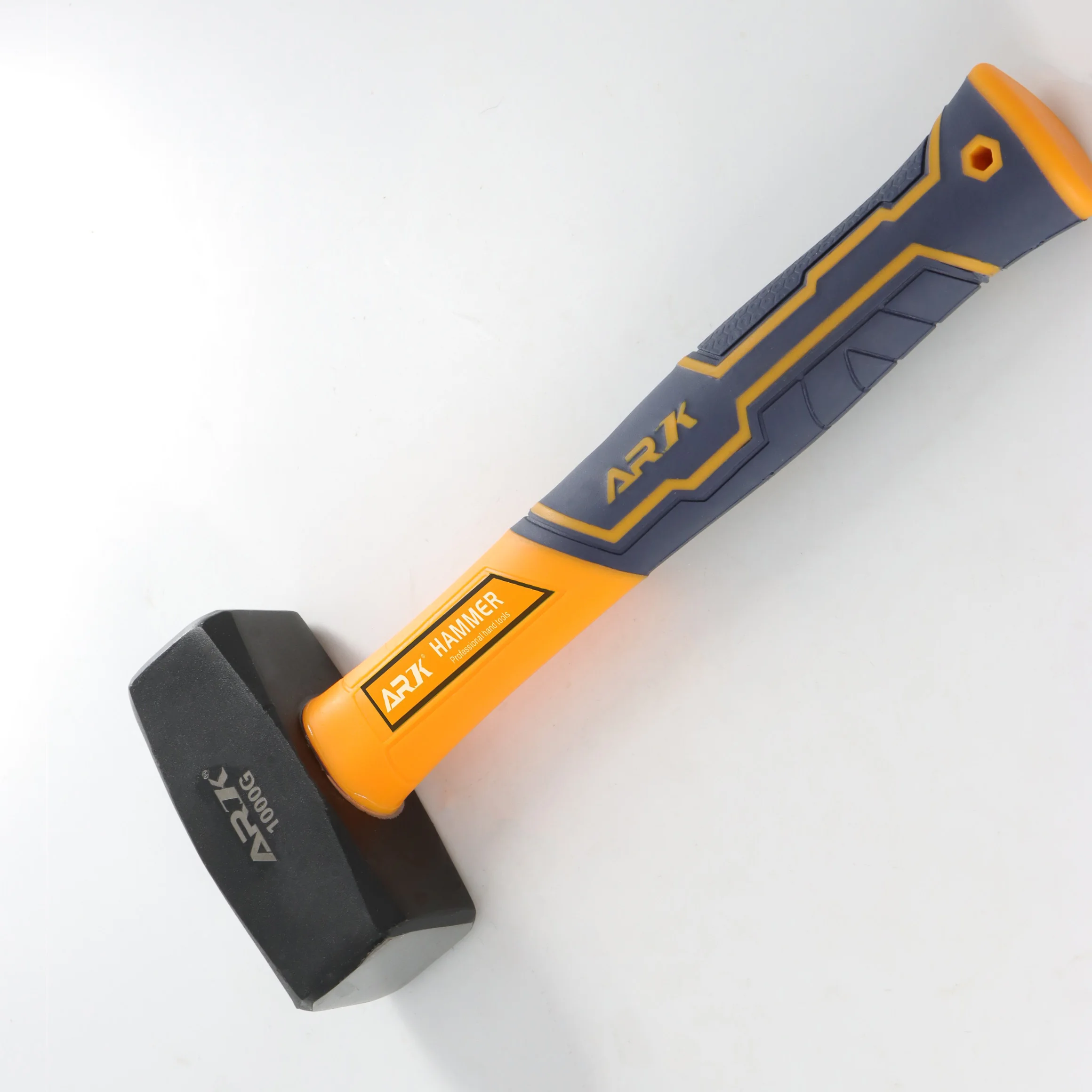 Heavy Duty Plastic Coating Non Slipping Handle Hammer Machinist Stoning Stone Hammer With Plastic Handle