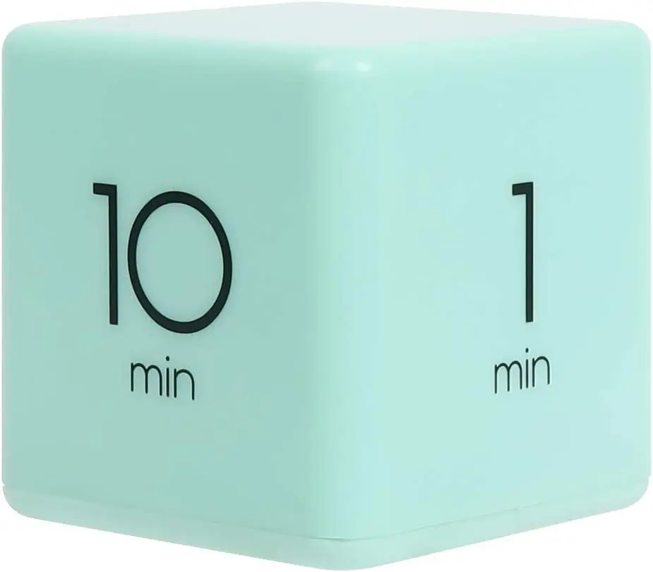 Kitchen Timer Simply turn the timer so that the side with the number faces up and the timer starts counting right away