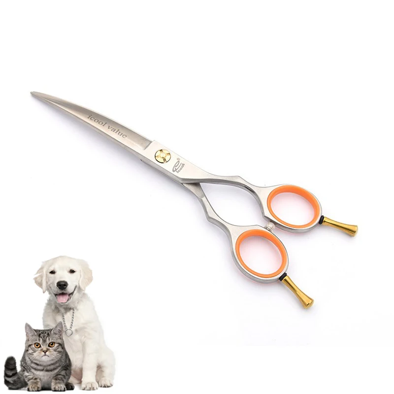 Хорошего качества по оптовой цене 6 дюймов Профессиональные pet изогнутые ножницы для домашних животных