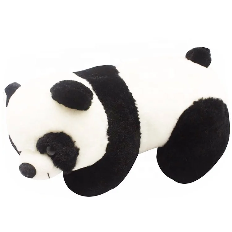 
Custom stuffed big eyes panda plush toy soft real life panda toy 