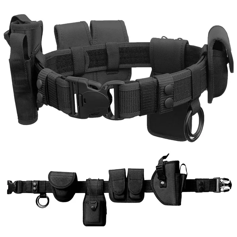 Duty Belt Rig Tactical Utility Guard Modular cinturon spy Equipment System Pouches Kit Belt