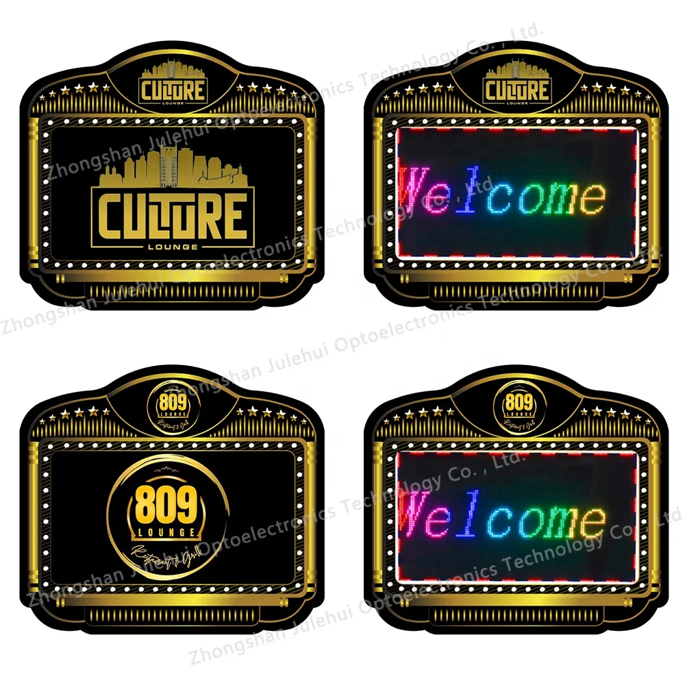 Bar Nightclub custom VIP Bottle Presenter Service Sign Glorifier Happy Birthday Letter LED scrolling Message Display Board