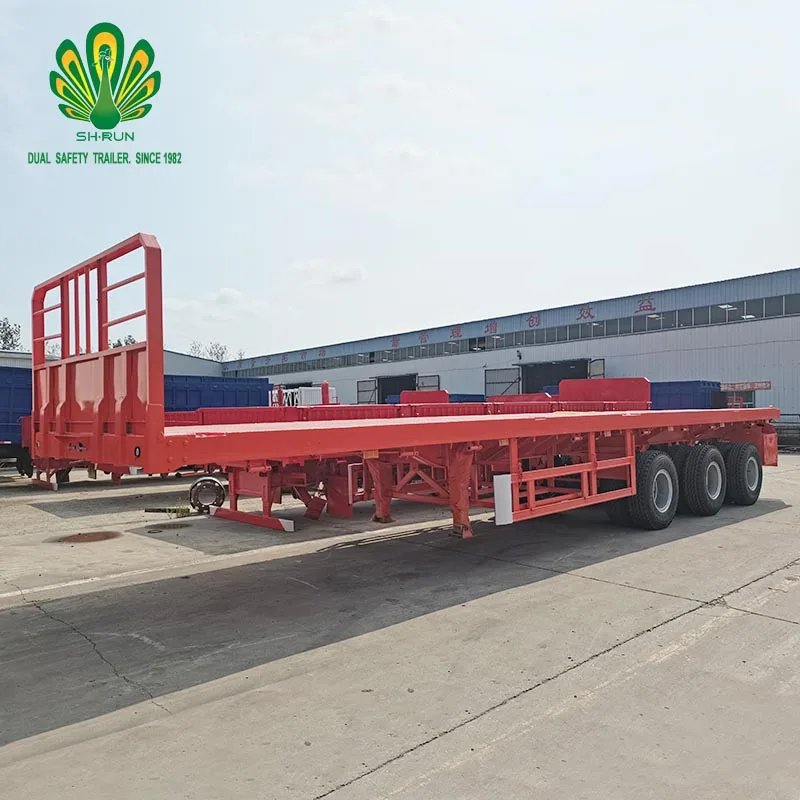 40 ft 3 axles tri axle superlink container dolly flatbed semi trailer