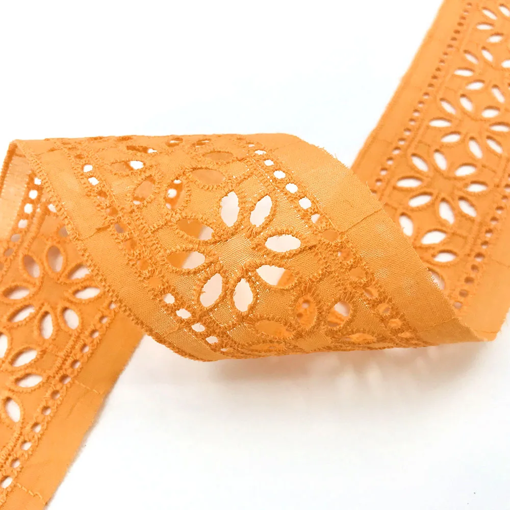 High Quality Wholesale Swiss Dubai Embroidered Cotton Tulle Lace Fabric African Net Embroidery Lace