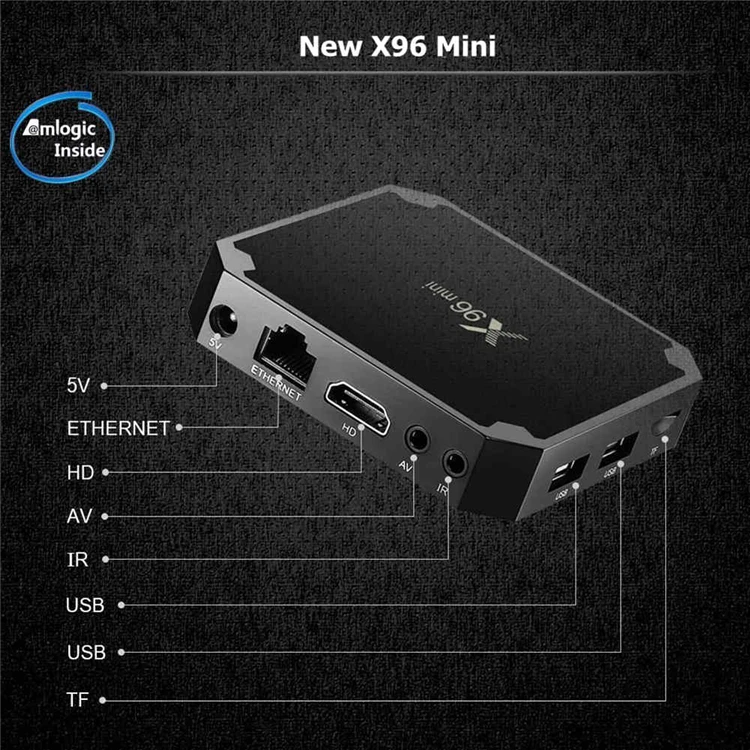  Самый дешевый X96Mini Android TV Box 7 1 4K Smart Quad Core1GB 8GB tv box