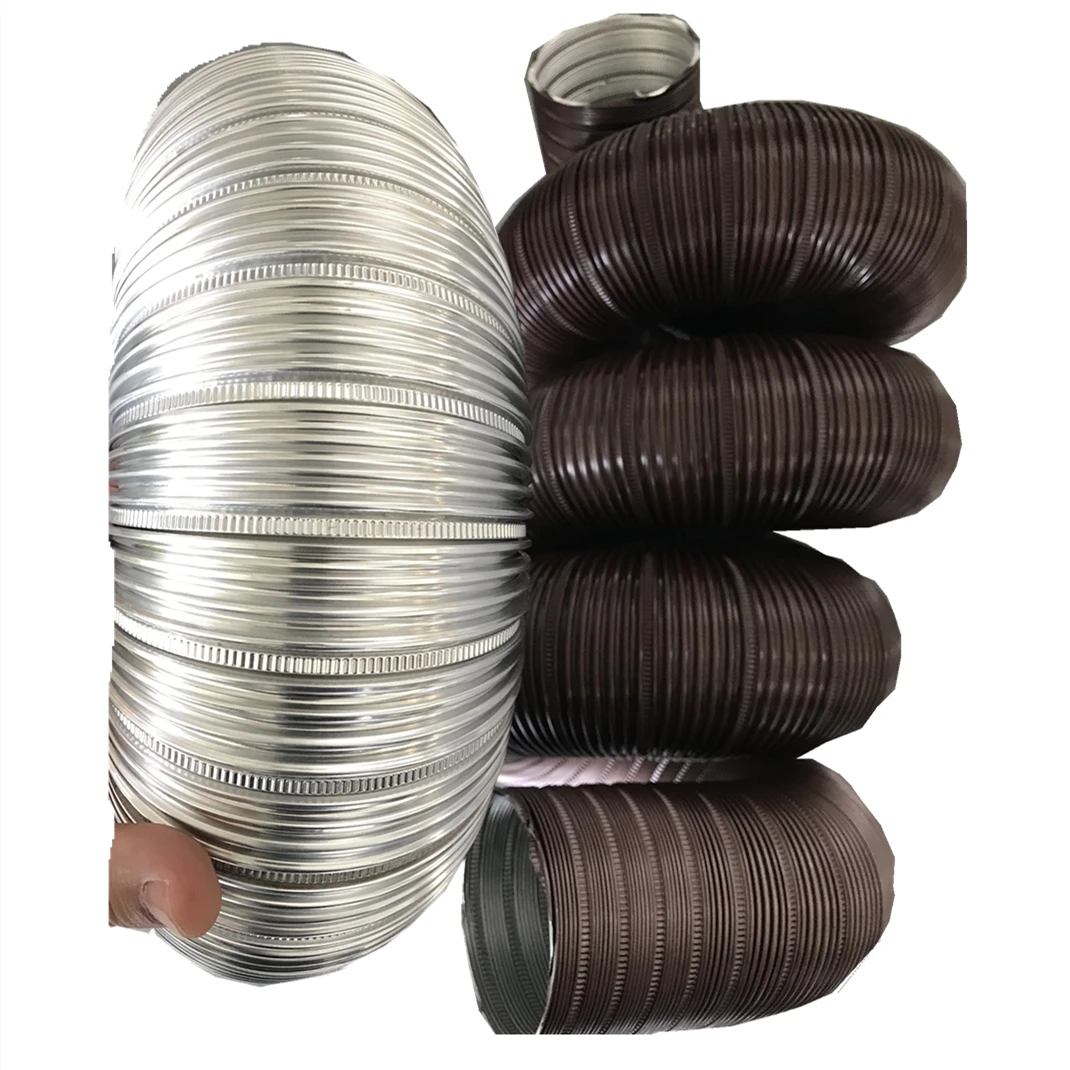 150 mm Aluminium chimney forming air ducting pipe air conditioning main duct tube semi-rigid flexible duct