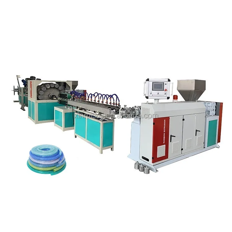 PVC Soft Garden Water Hose Machine Plastic PVC Fiber Reinforced Hose Tube Extrusion Line