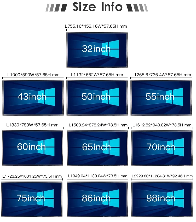  Интерактивная доска AIO PC с сенсорным экраном для