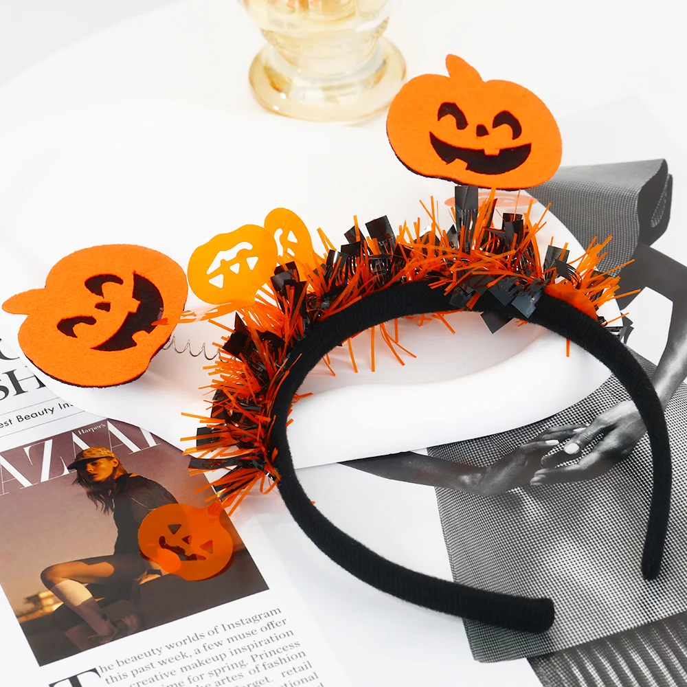 FY Fashion Jewelry Cute Spider Pumpkin Skull Play Tricks Halloween Headband For Kids Children Women