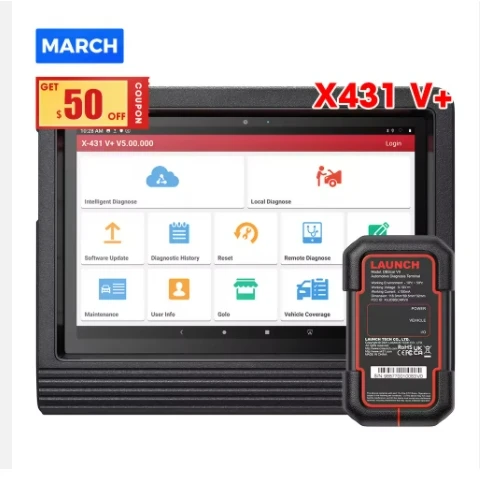 launch x431 V Plus V+ VPLUS5.0 automotive Diagnostic OBD2 scanner tool With CANFD & DOIP & Ecu Coding &TPMS FOR ALL CARS