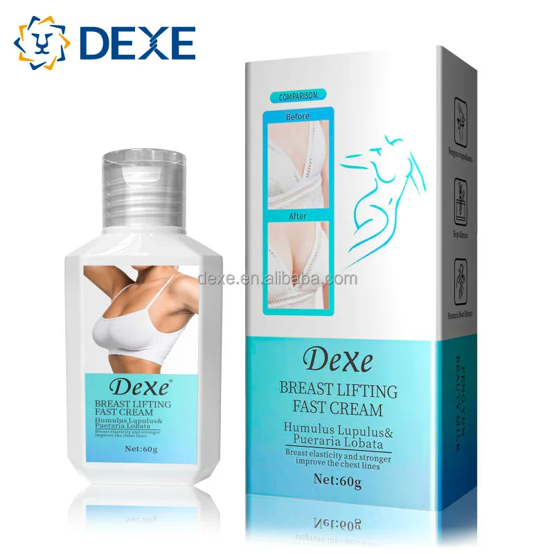 Dexe Private Label Instant Big Boobs Tight Massager Cream Best Natural Organic Firming Breast Enhancement Cream