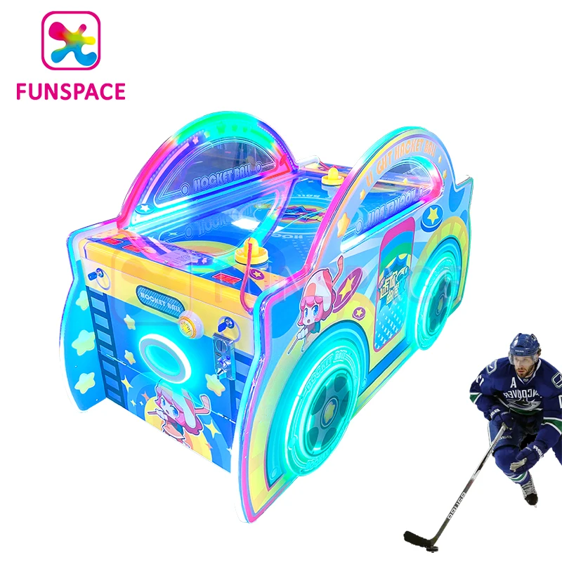 Funspace Arcade Game Machine Coin Operated Mini Air Hockey Kid Game Machine Air Hockey Table For Kids Play