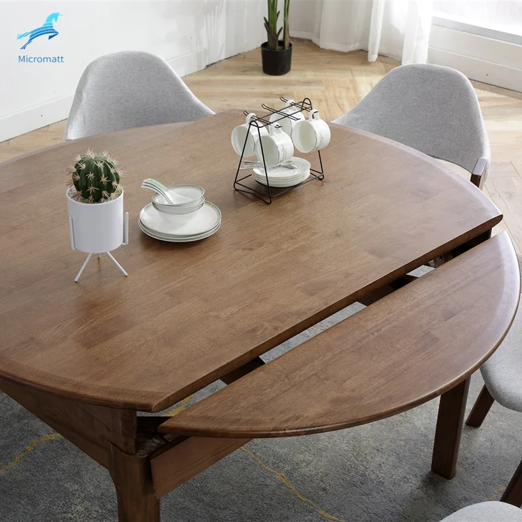 Factory Direct Sale American Style Dining Room Furniture Multi Functional Brown Color Rectangle Folding Table