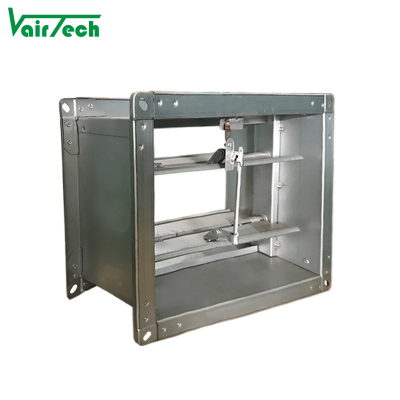 Hvac Ventilation Galvanized Fresh Air Supply Smoke Valve Motorized Air Duct Fire Damper