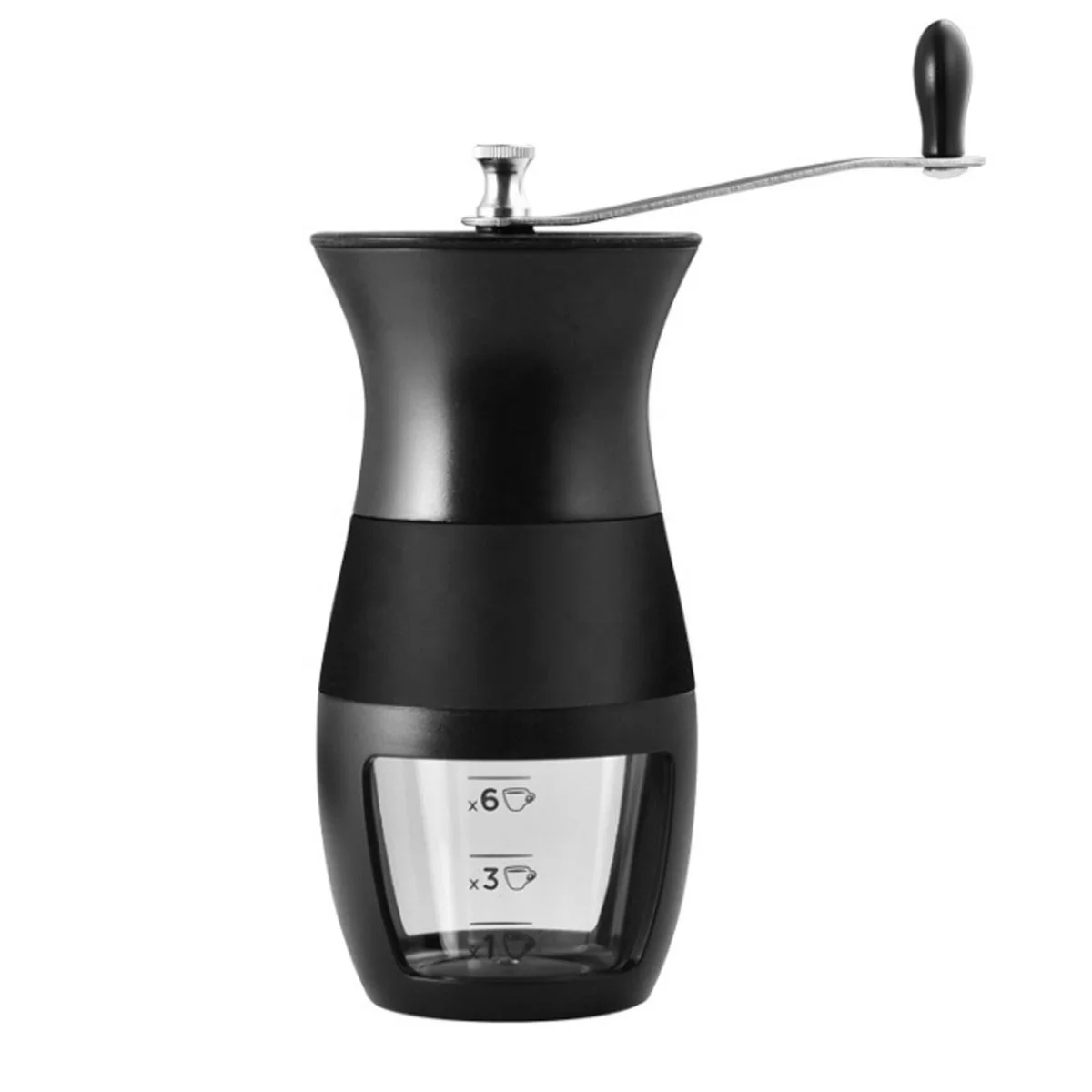 Household portable hand-cranked coffee grinder machine manual grinder commercial Italian manual grinder