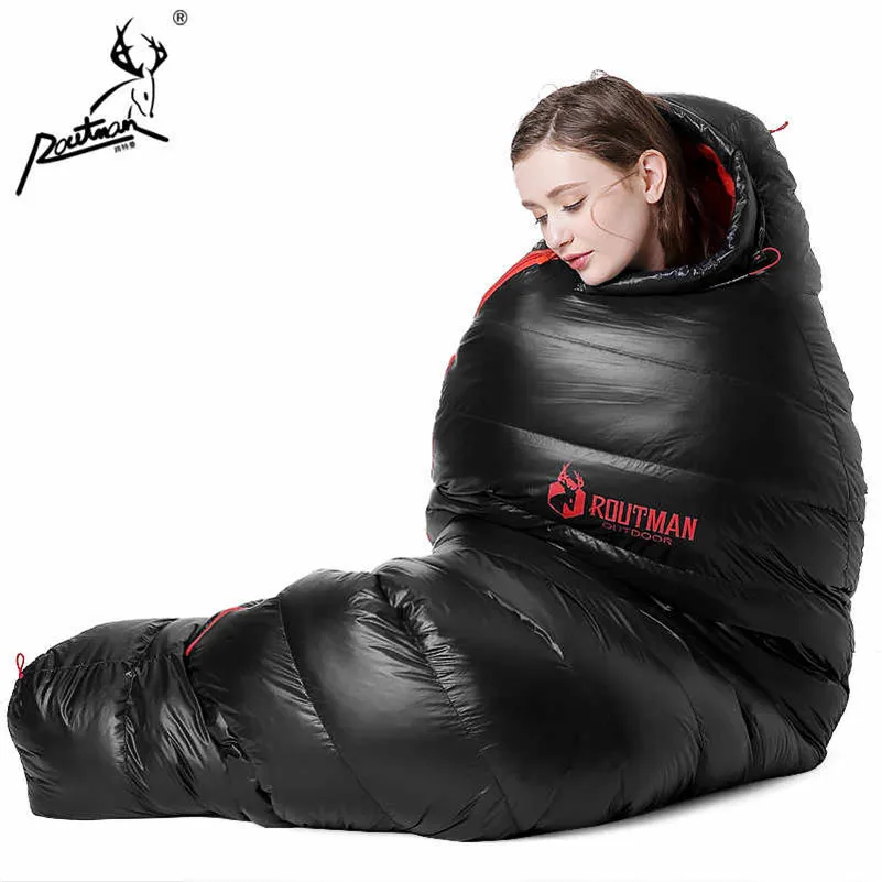 RS-309 ROUTMAN Extreme Cold weather -30 Degree Mummy Eider Down Sleeping Bag