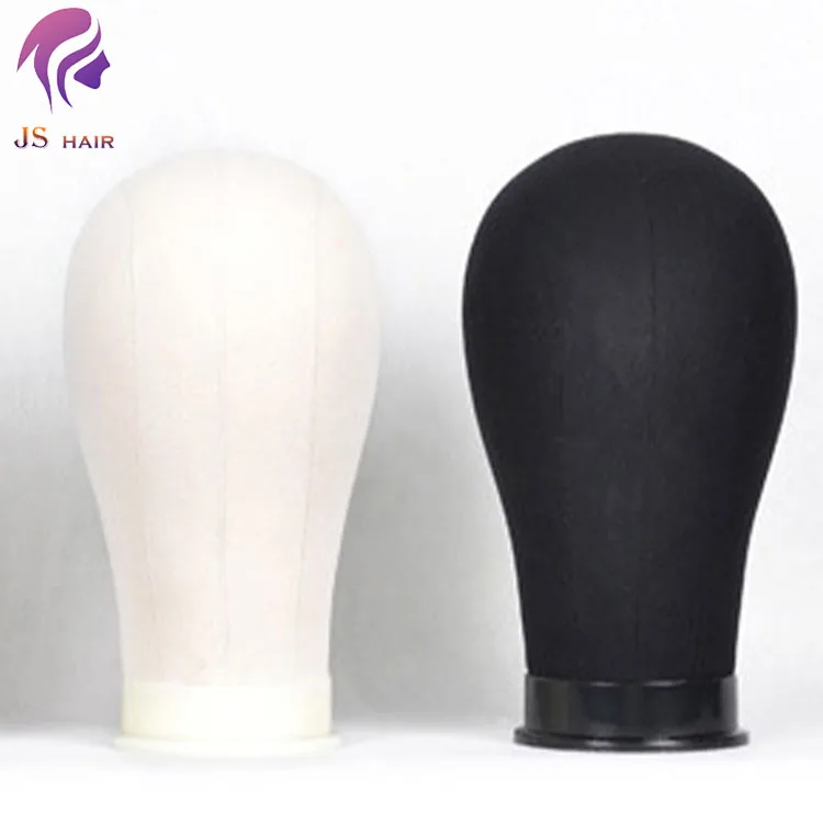 Cheap 21 22 23 24 25 inches Poly Canvas Block Head Mannequin Wig Stand For Styling Display Making Wigs