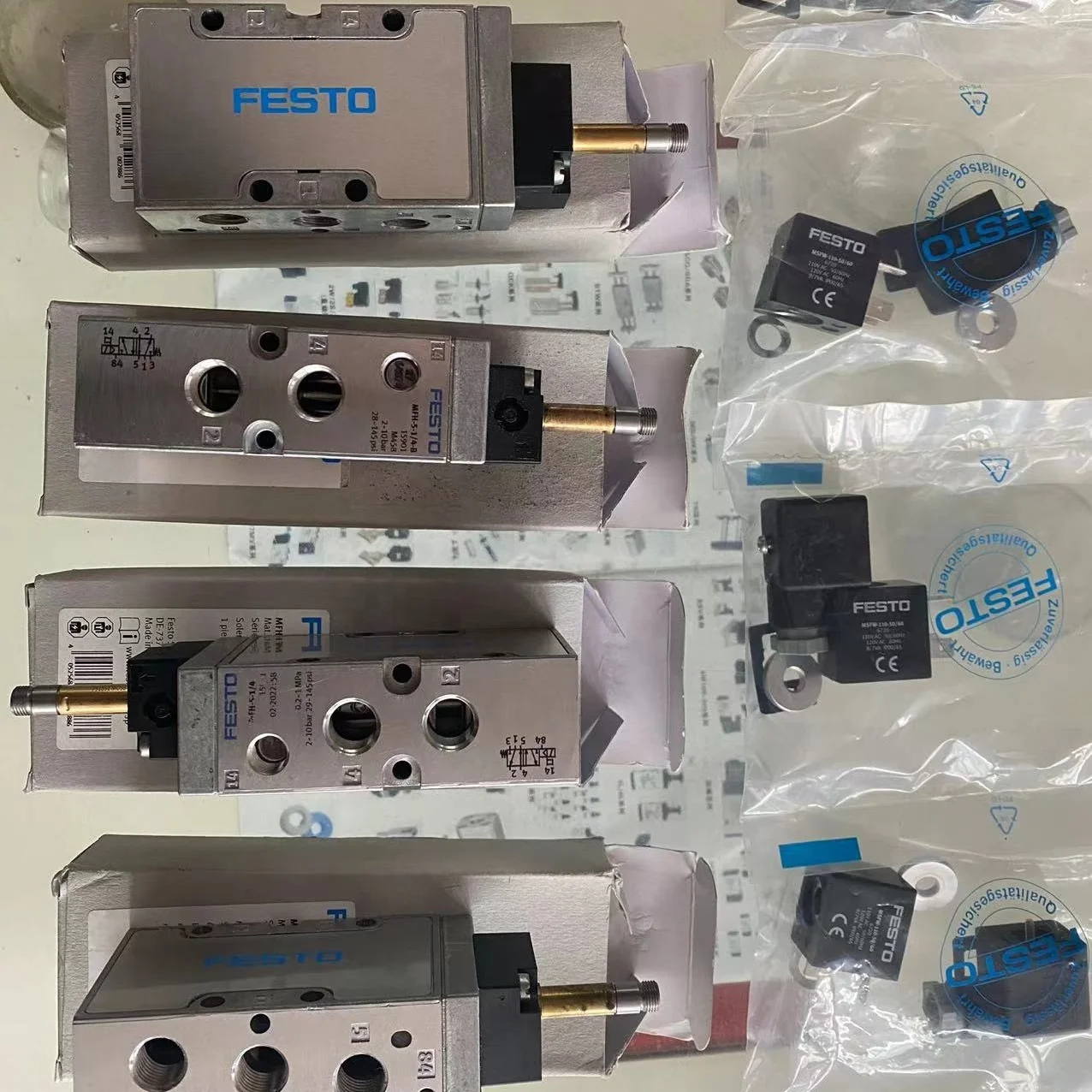 Original Festo MFH series DC12V DC24V AC110V AC220V air solenoid control valve