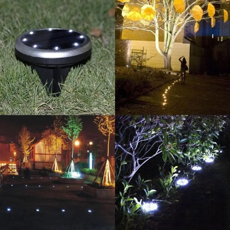 
Newest In-ground Auto On / Off Lights Solar LED Outdoor Lighting Sensor Buried Flood Patio Lamp 