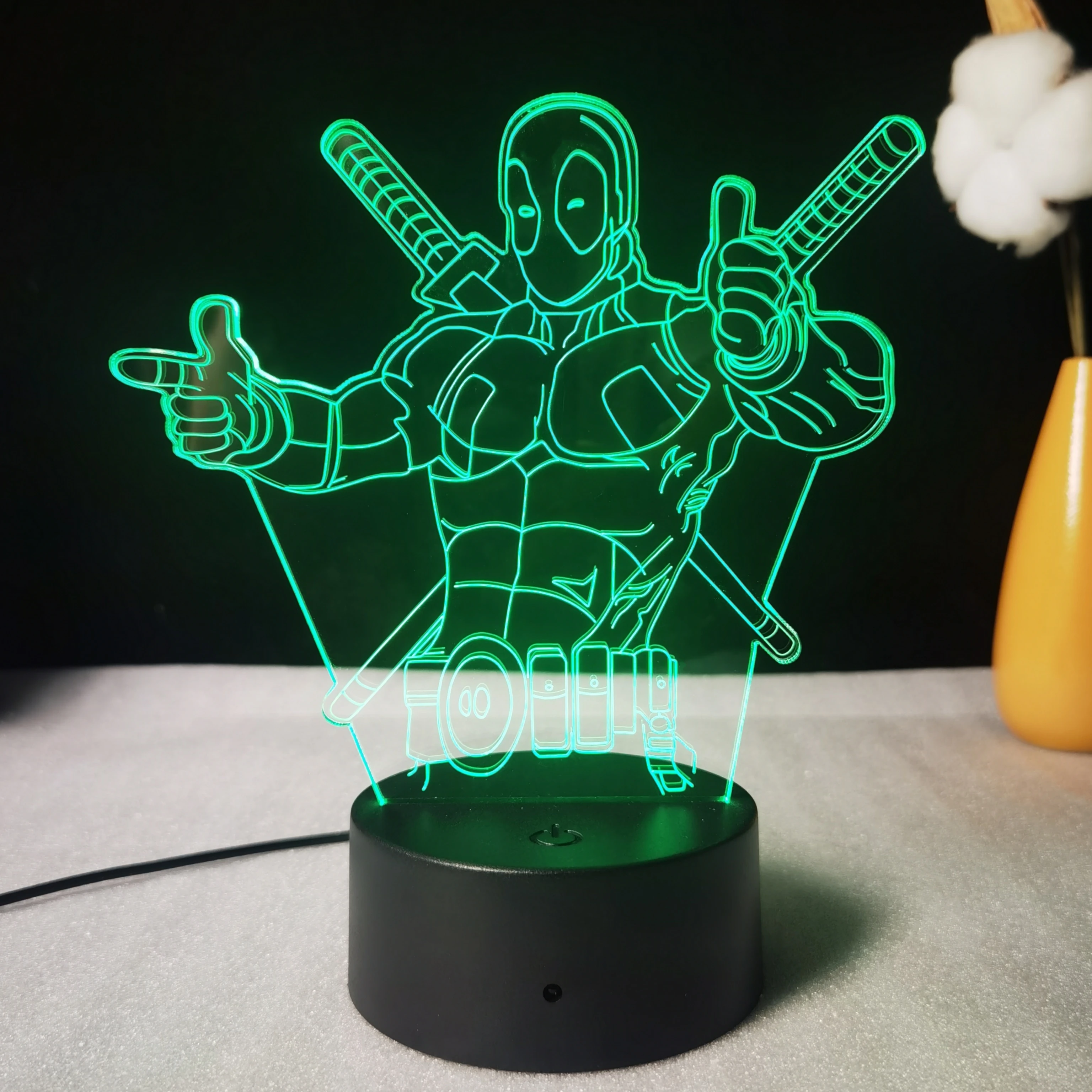 Hot Acrylic Night Lights 3d Led Lamp Touch Remote Control Usb Illusion Tables Lamp For Indoor Decor Kids Toy Gift Smart Lights