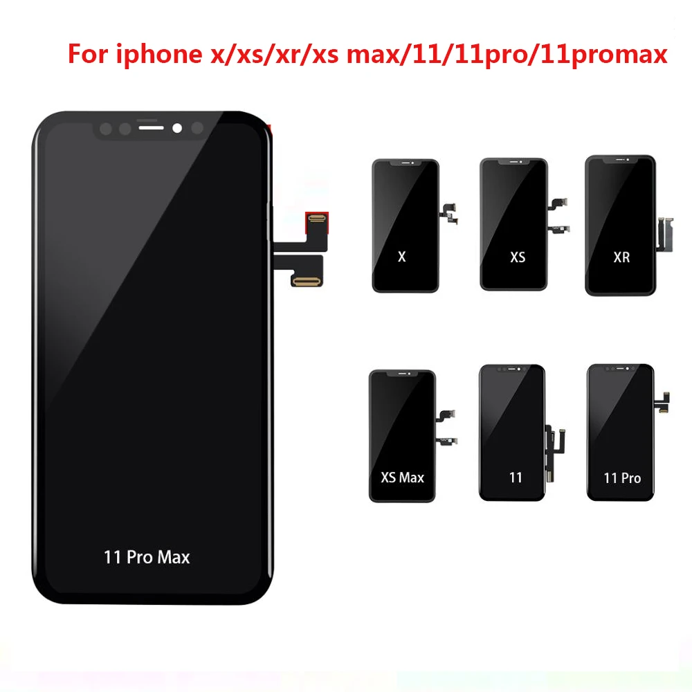  Сенсорный ЖК-дисплей в сборе для iPhone X XS XR Max 11 Pro 6 7 8 6s