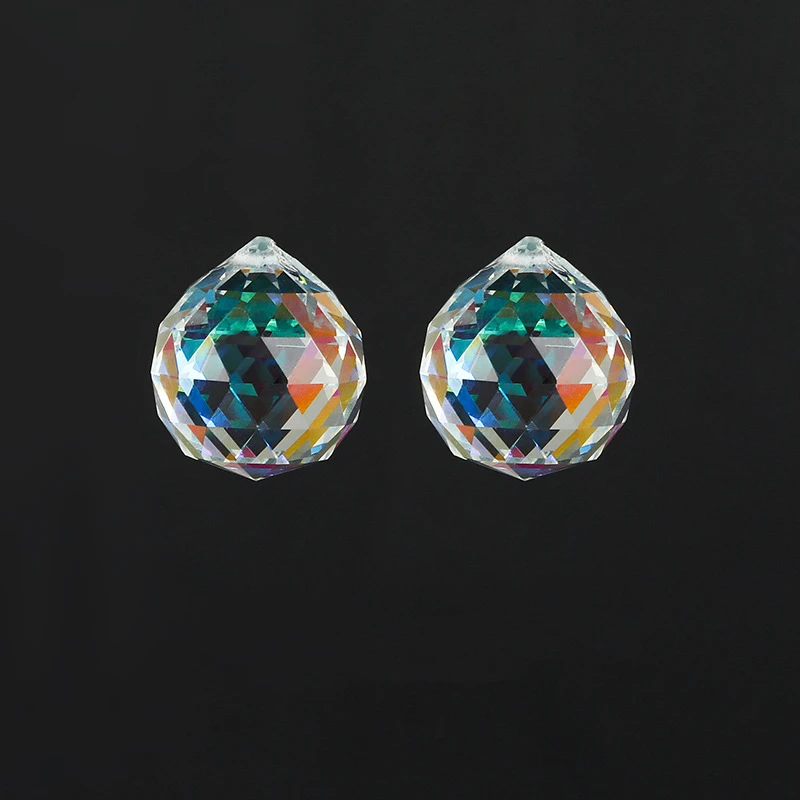 Chandelier Prism Clear Color Pendants Small Faceted Crystal Hanging Ball
