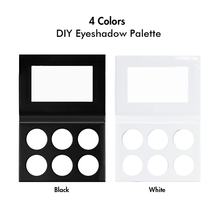 Multichrome Shimmer High Pigment DIY Eyeshadow Pallet Matte Private Label Makeup 6 Colors Single Primer Custom Eyeshadow Palette