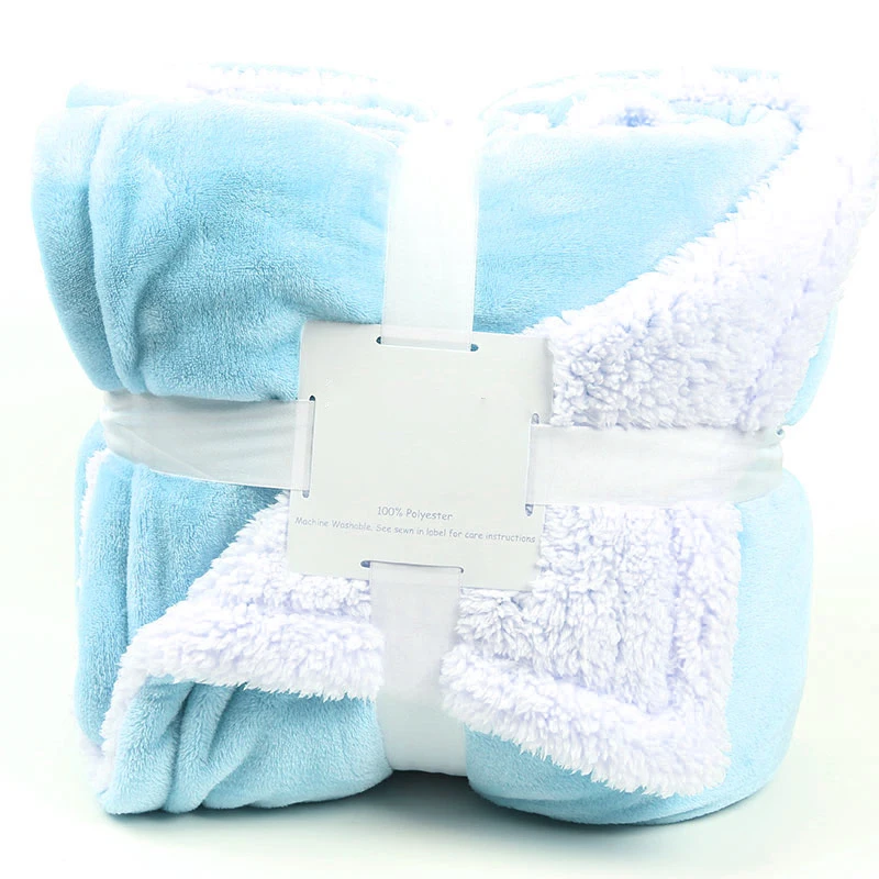 60 Color Sherpa Fleece Queen Size Blankets For Bed Thick and Warm Blankets For Winter Soft and Fuzzy Double Layer Sherpa Blanket