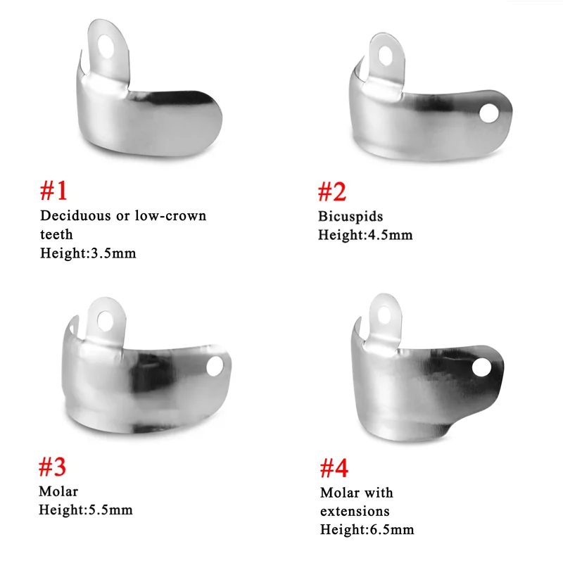 Dental Sectional Matrix System Set, Dental Sectional Contoured Matrices Clip Ring Matrix Bands Wedge Knife