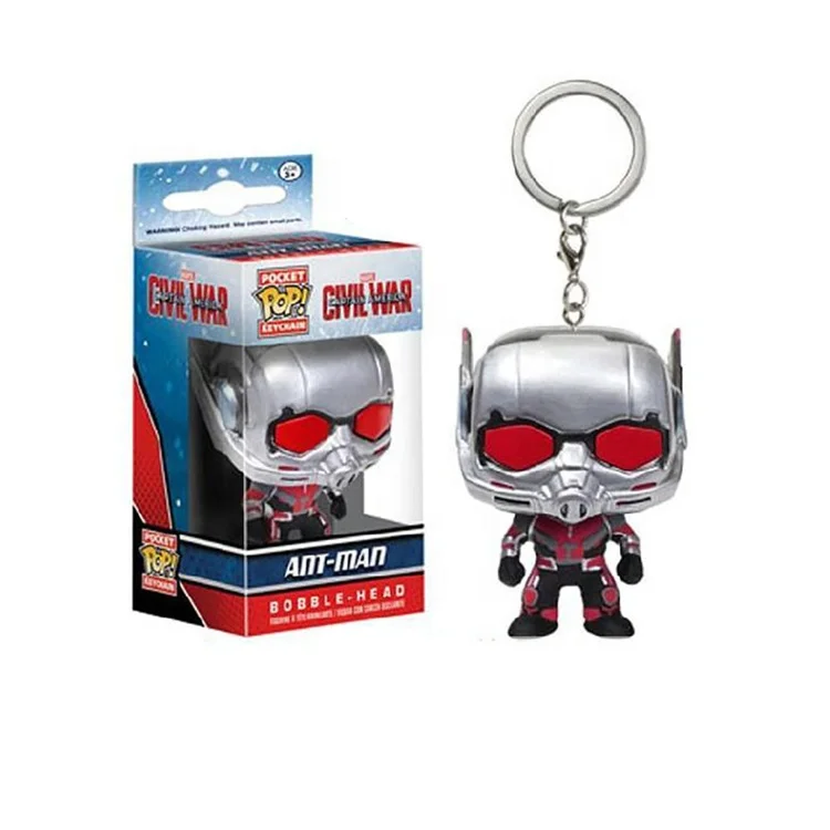  HOT FUNKO POP Marve Dc Justice League Character Pocket Keychain Vinyl Action Figure Toys gift doll