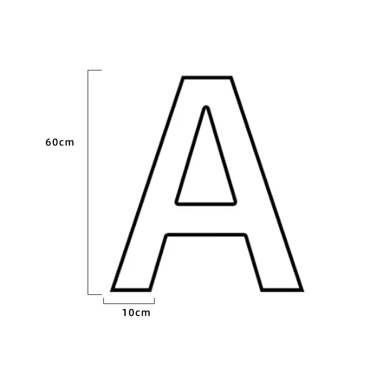 Custom 26 English Letters Chandelier Modern Linear  Hanging Lamp Playground Led Digital Ceiling Lights Alphabet Pendant Light