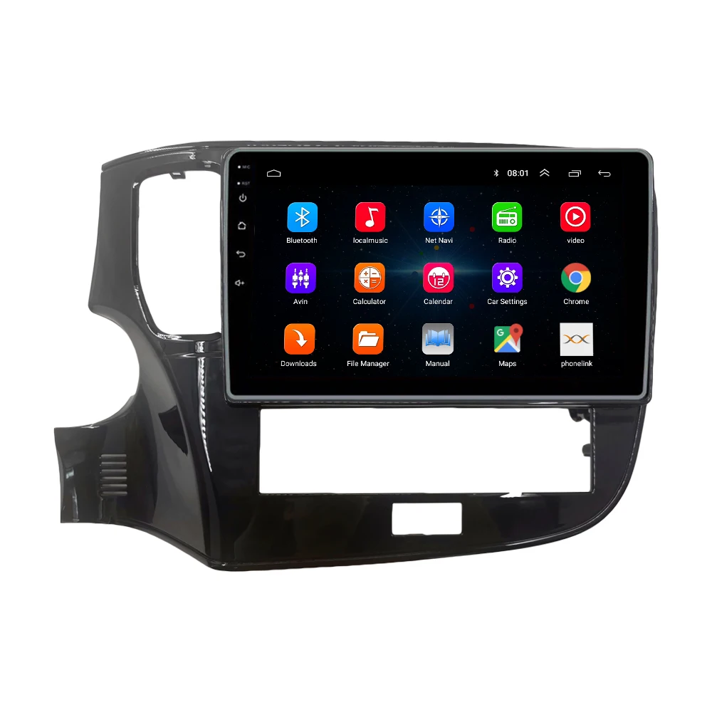For MITSUBISHI OUTLANDER 2020-2021 Radio Headunit Device 2 Double Din Quad Octa-Core Android Car Stereo GPS Navigation Carplay