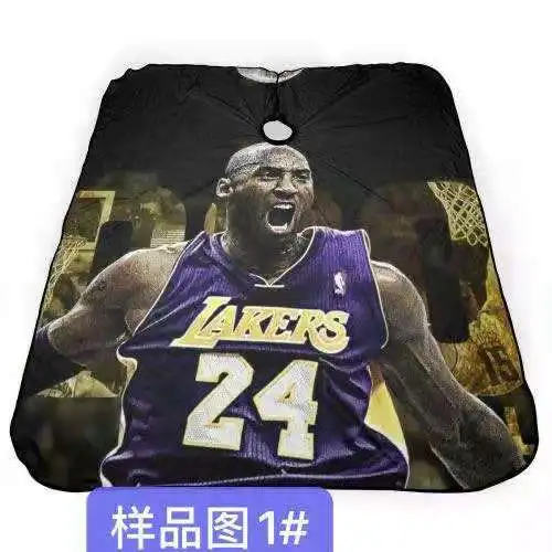 New Design Polyester Barbershop Hair Cutting Kobe Bryant salon Cape
