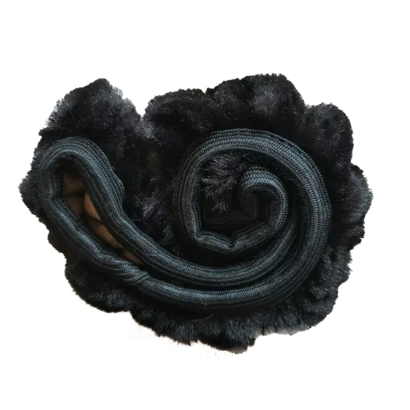 FX-M-105 супердешевый нескользящий эластичный чехол на руль автомобиля из искусственного плюша для зимы сохраняет тепло