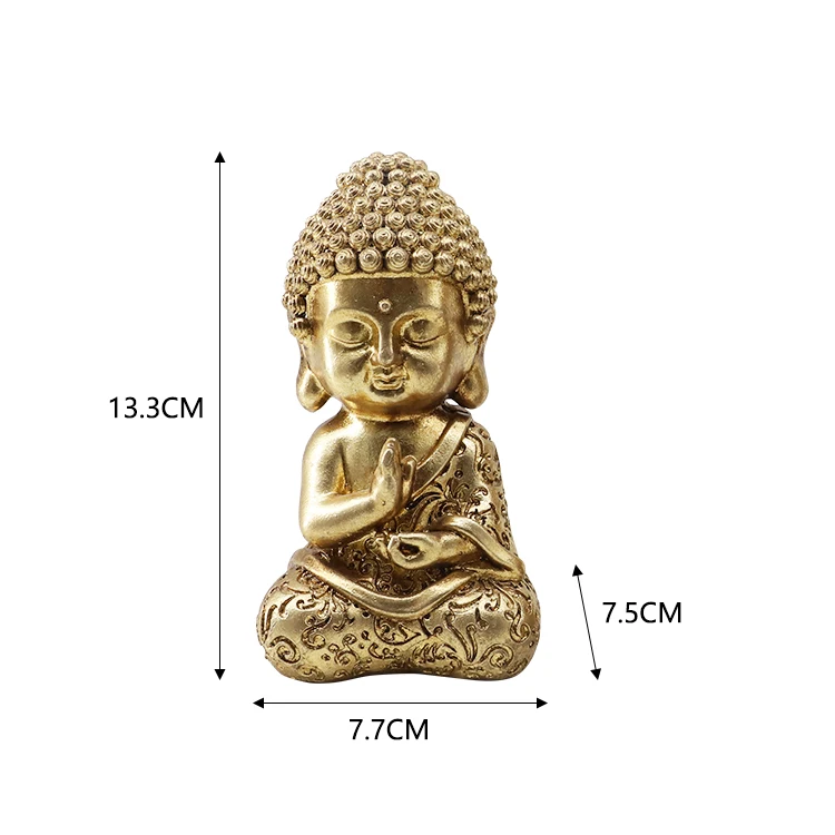 Supplier Wholesale Tabletop Small Buddha Figurines Resin Buddha Statue  For Home Decoration