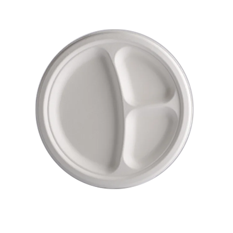 biodegradable plate restaurant disposable round dishes & plates
