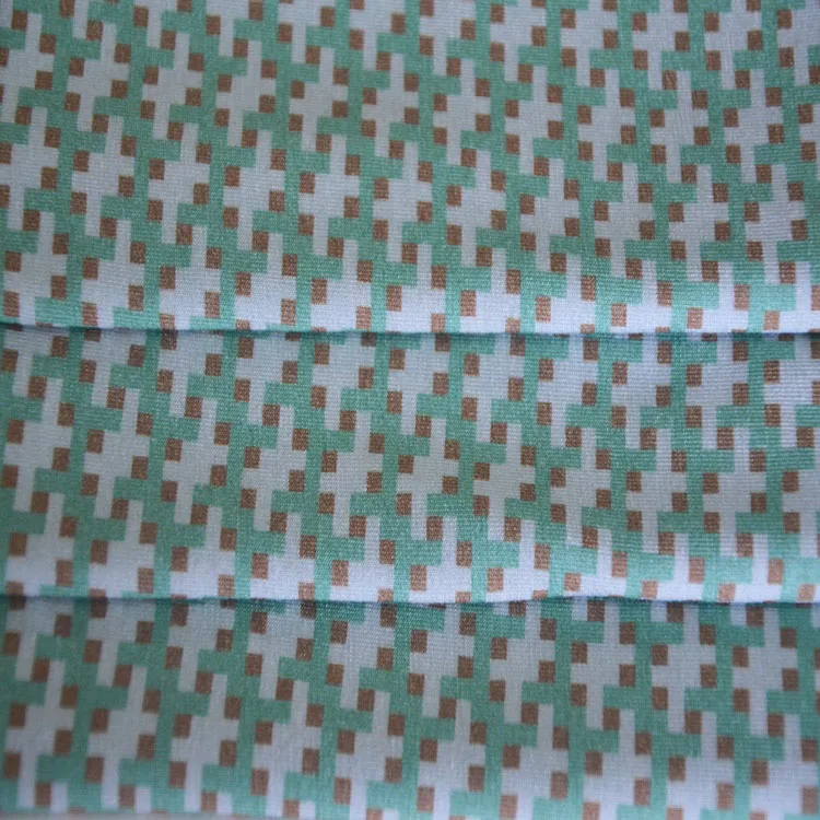 Customized Women Sleepwear Elastic Spandex Textiles Digital Rayon Print Fabric