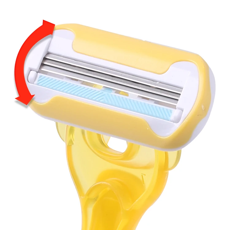 GoodMax Disposable Hotel Safety Sweden Stainless Steel Triple Blade Women Facial Shaving Razor