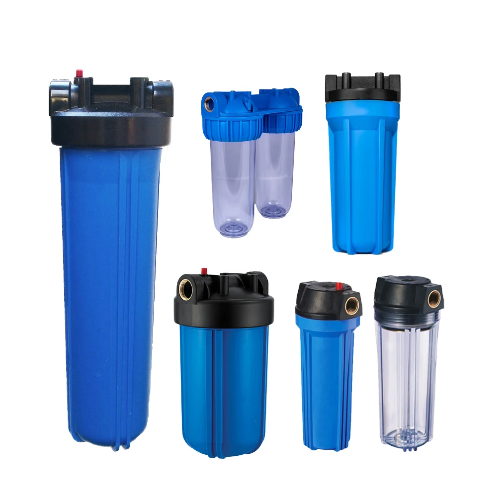 10' 20' water cylinder filter housing 5 inch organic water filter housing for outdoor